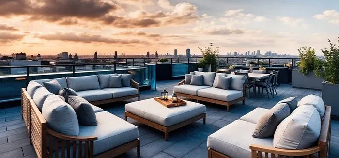 Rooftop Seating Area